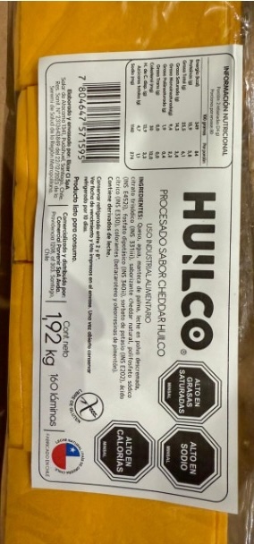 Huilco cheddar laminado